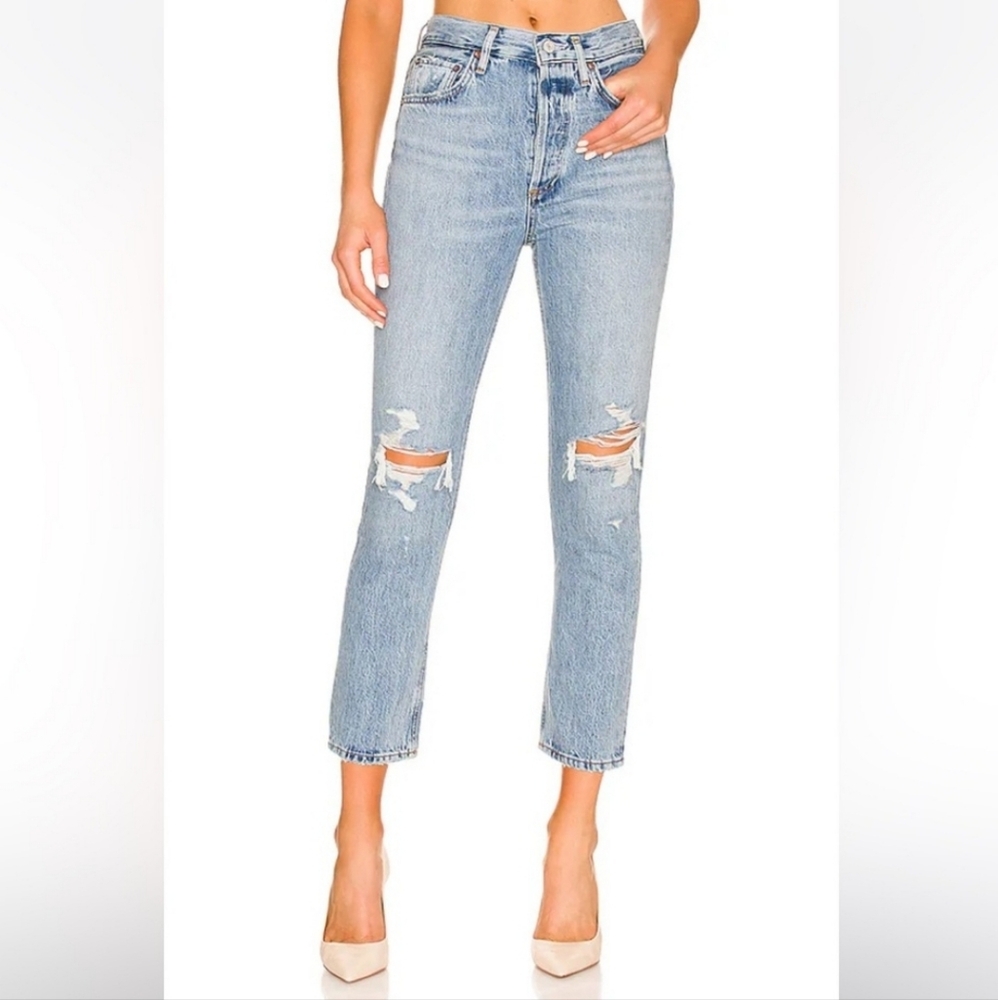 Agolde Riley High Rise Straight Crop size 34